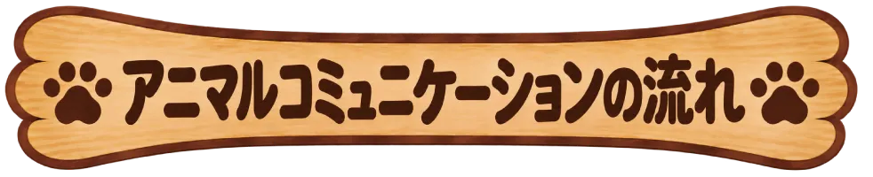 アニマルコミュニケーションの流れ