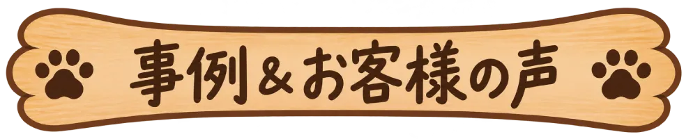 ご依頼者さまのお声